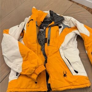 Spyder women's ' Orange and White Insulated Ski Jacket